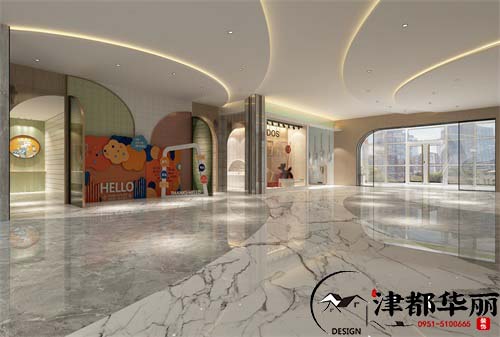 泾源银川华益商场大厅装修设计方案|打造优质的服务型空间