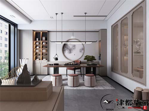 泾源悠然闲庭茶社设计方案鉴赏|泾源茶社设计装修公司推荐