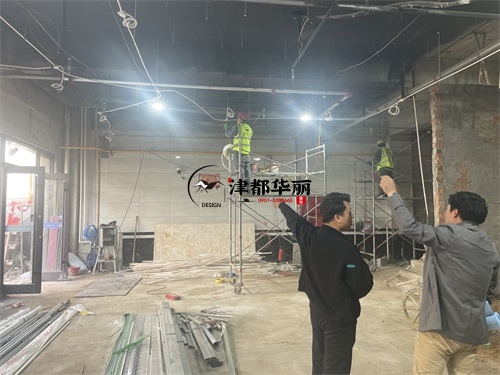 泾源芯沐餐厅装修施工工艺指导现场|泾源餐厅装修公司
